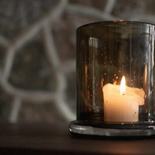 Bubble medium Ljuslykta - brun