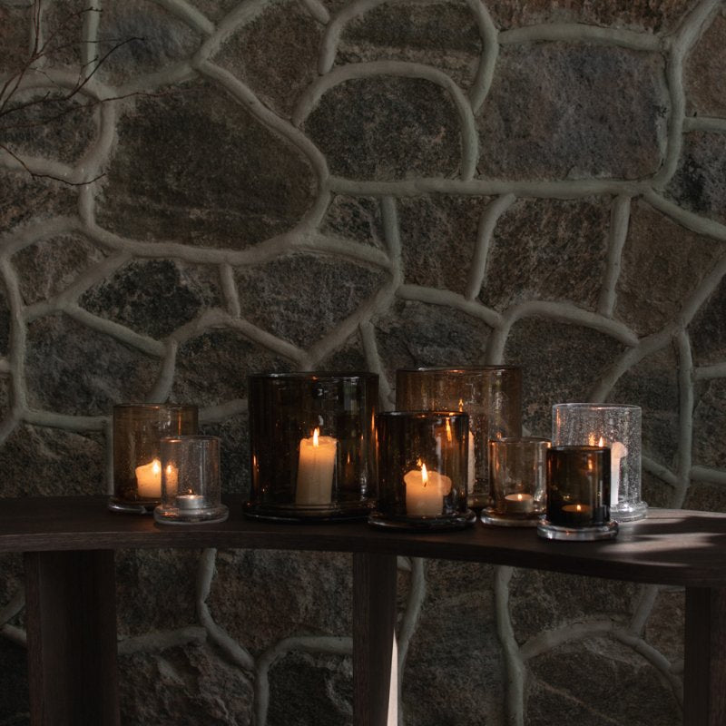 Bubble medium Ljuslykta - brun