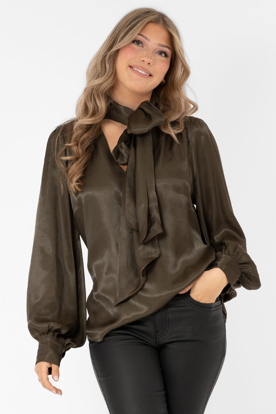 DOLCE BLOUSE PINE GREEN