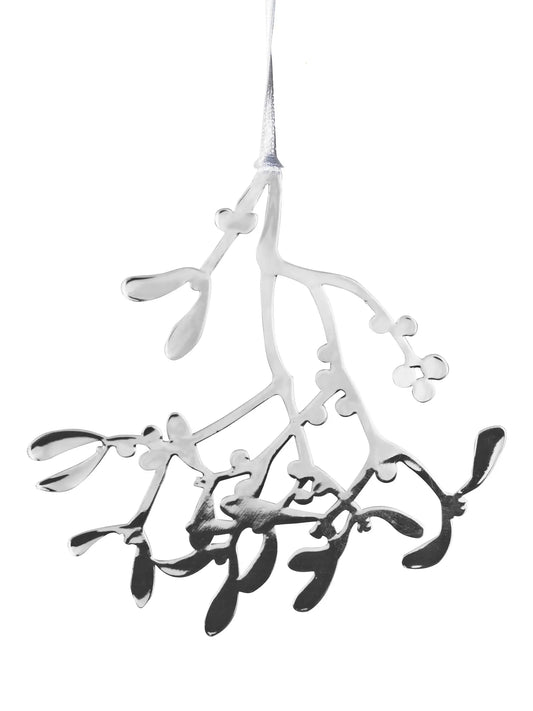 Stor Dekorations Mistel Silver