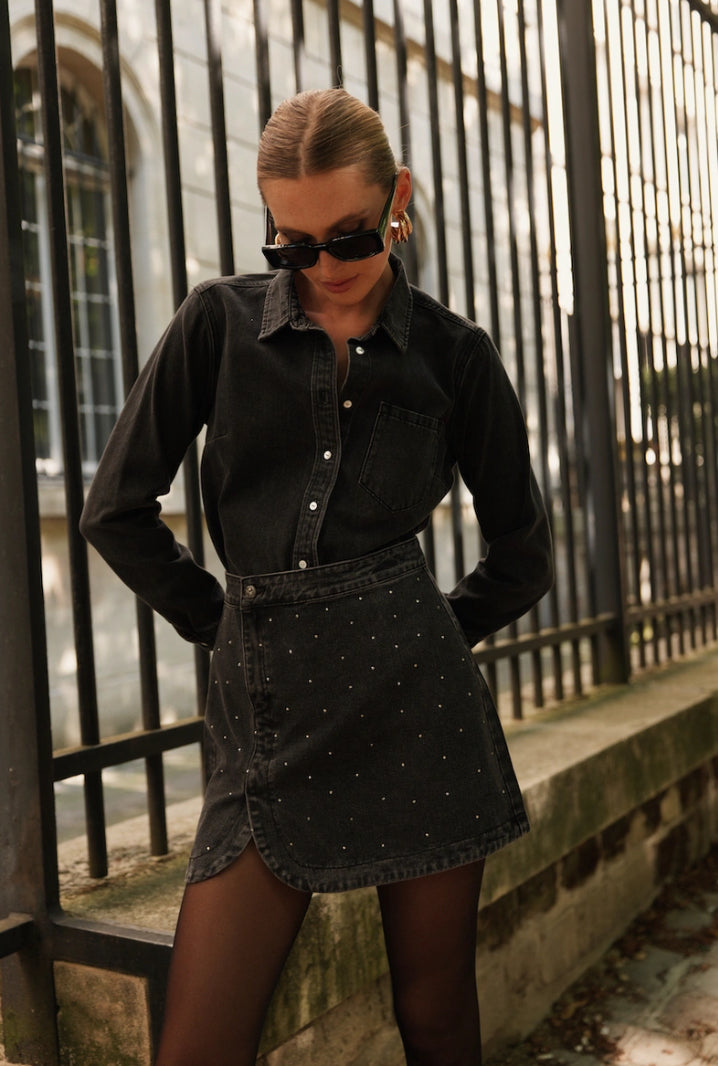 JOULINE STRASSKJOL MÖRKGRÅ