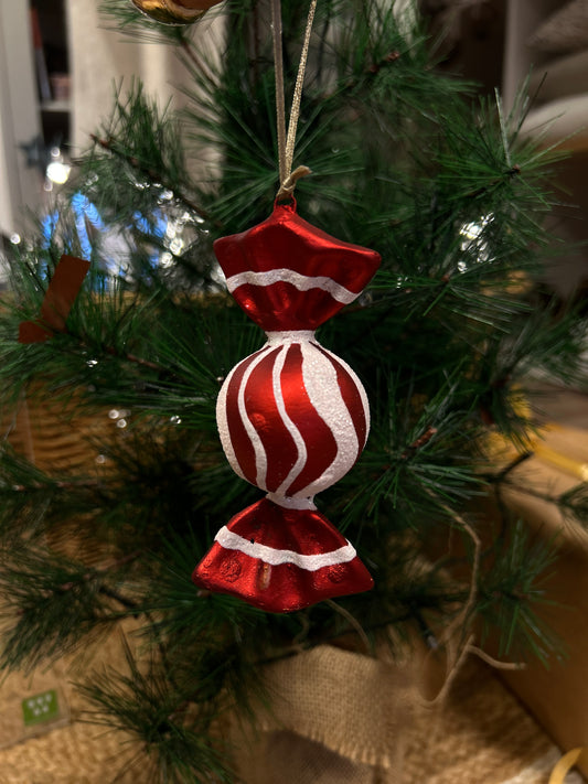 Julkula Karamell Röd/Vit