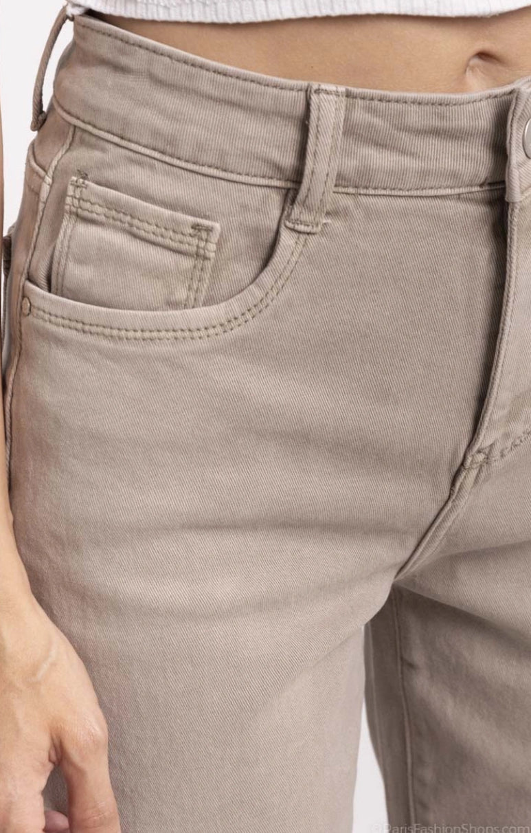 Miss Straight Jeans Beige