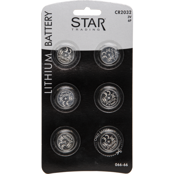 Batteri 6-pack 2032