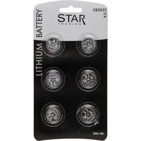 Batteri 6-pack 2032