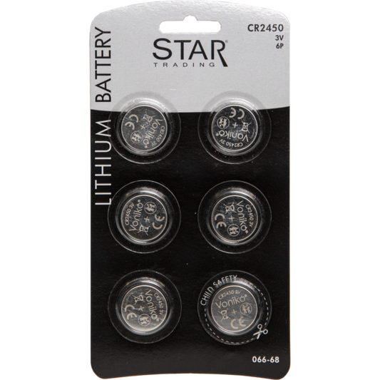 Batteri 6-pack CR2450