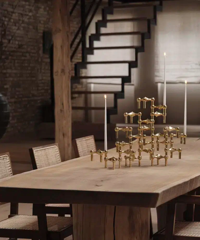 STOFF Nagel Ljusstake, Solid Brass