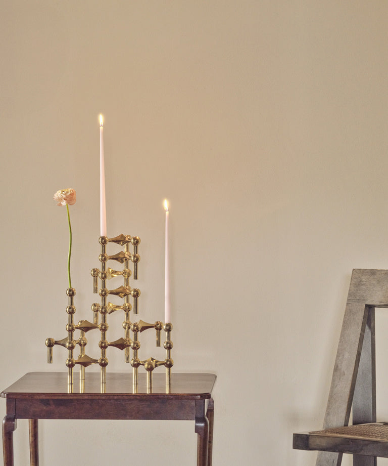 STOFF Nagel Ljusstake, Solid Brass