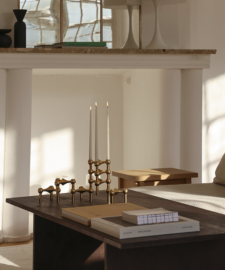 STOFF Nagel Ljusstake, Solid Brass