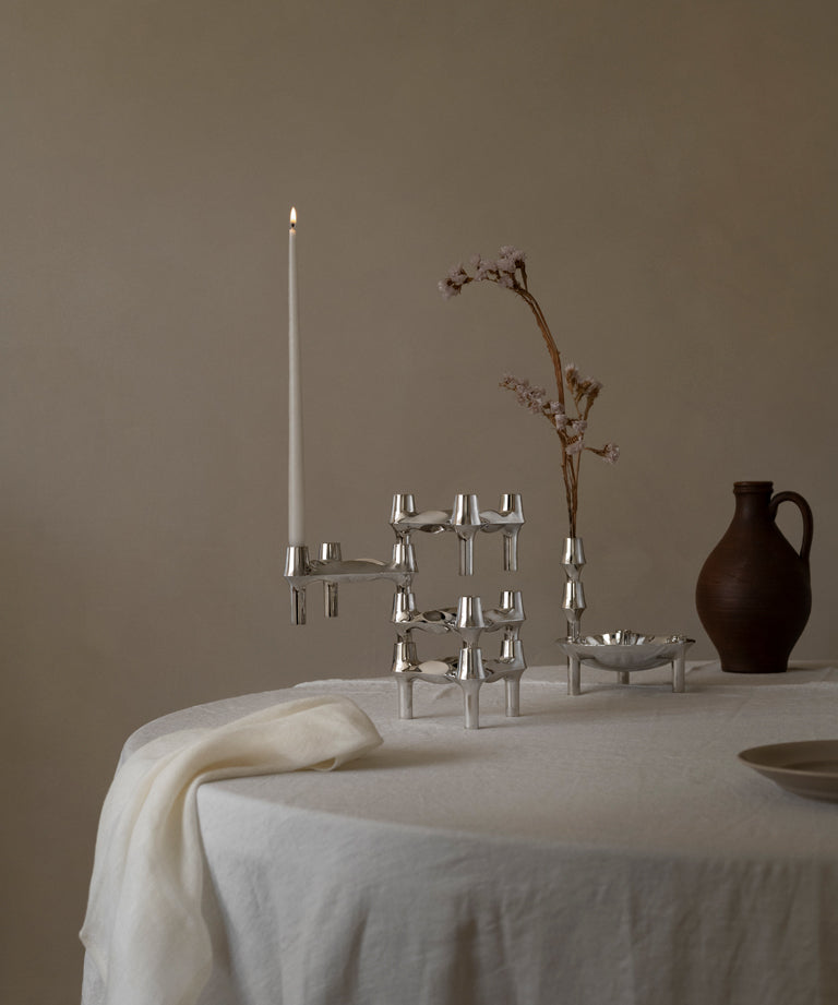 STOFF BMF 3-set ljusstake, Krom