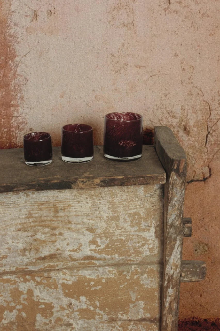 Nilla Ljuslykta, Mörkröd, 10cm