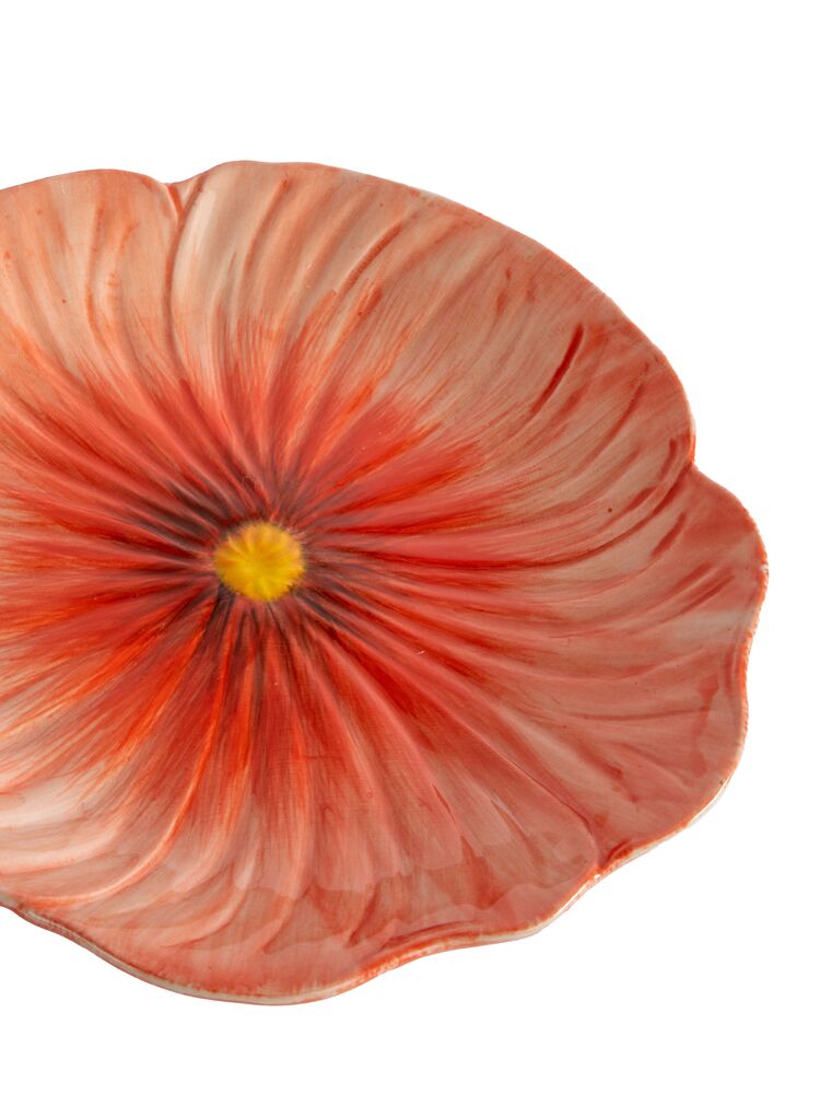 Assiett Poppy, Röd