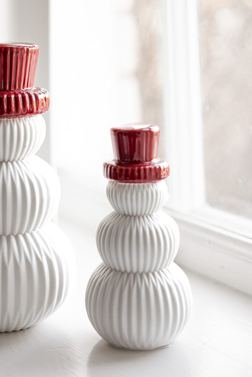 Frank Snögubbe, Vit/Röd, Stor