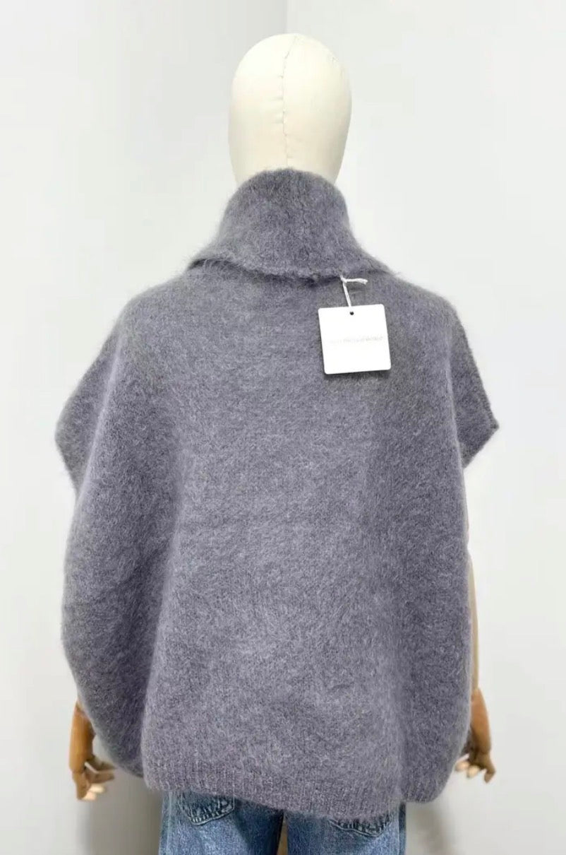Mohair 80% Polo, Grå