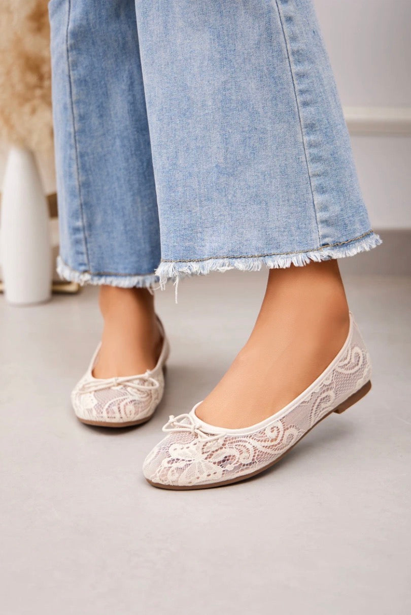 Ballerina Spets, Beige