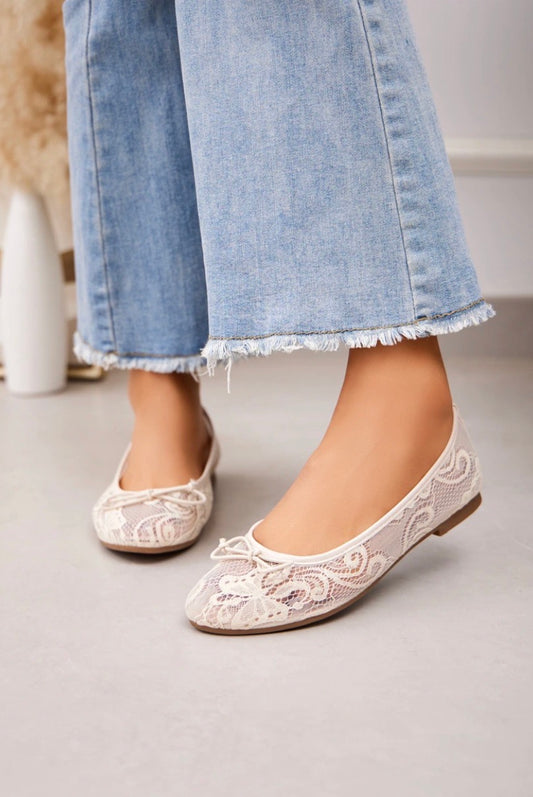 Ballerina Spets, Beige