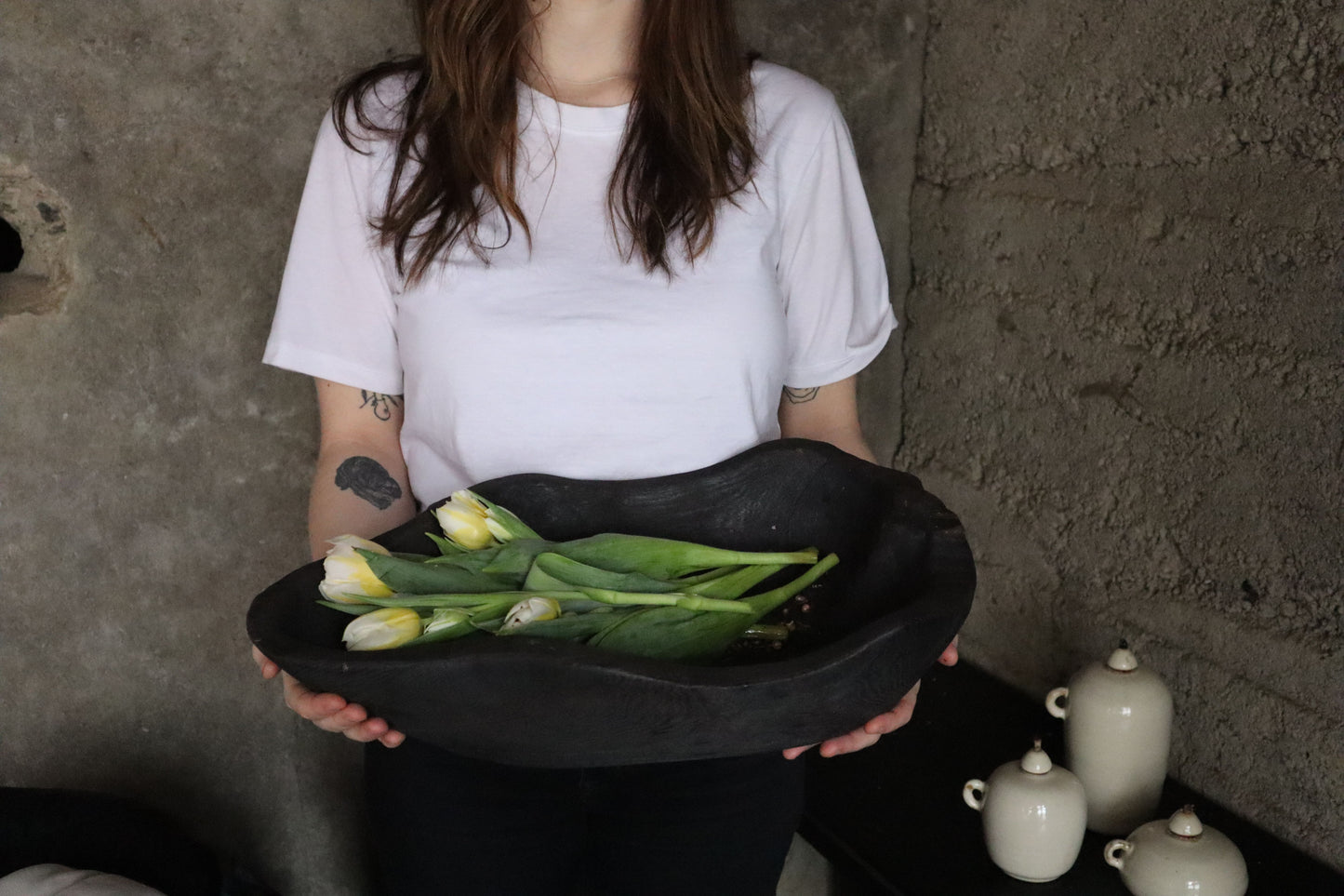 Träskål Marirdal, Trä