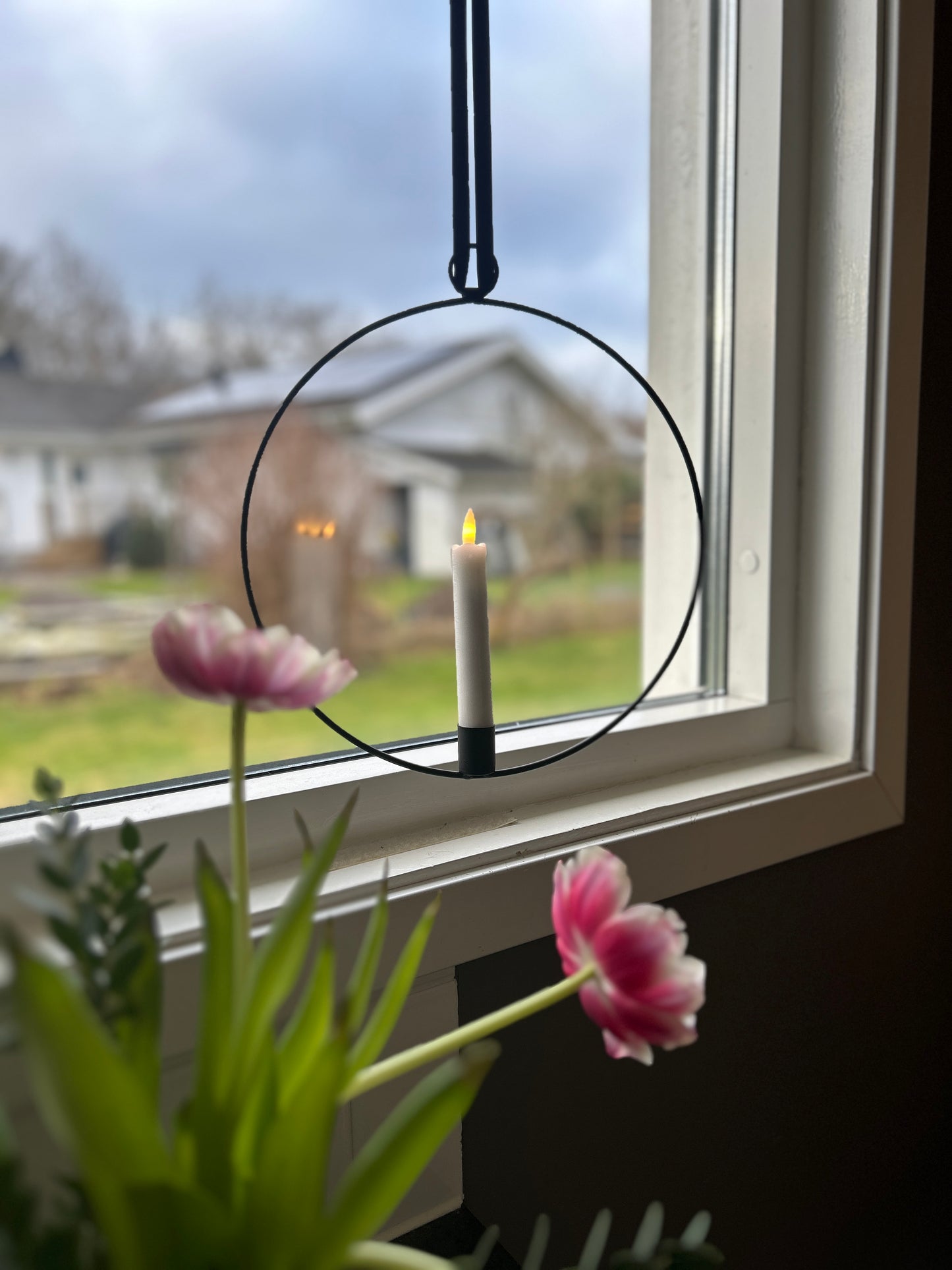 Flame ring med LED ljus