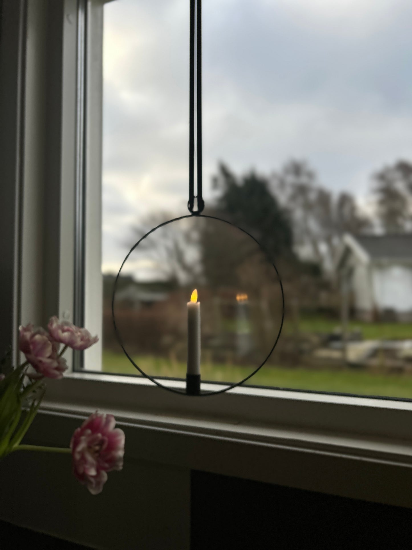Flame ring med LED ljus