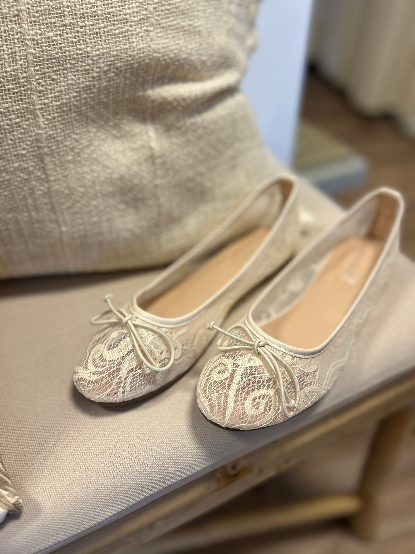 Ballerina Spets, Beige