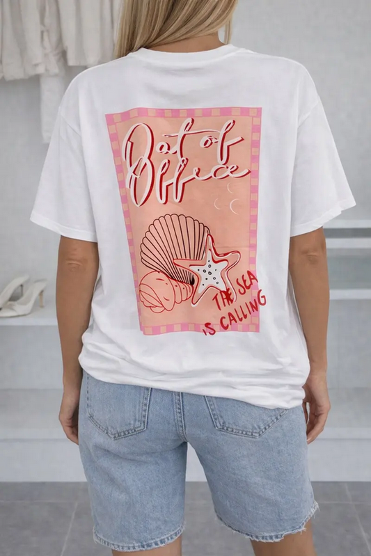 T-shirt Snäckor, Vit