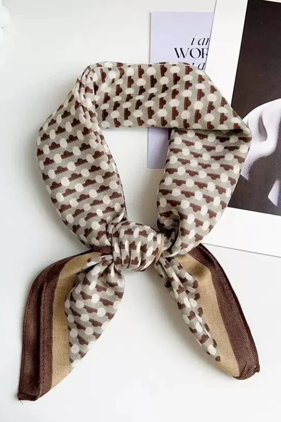 Scarf, Viskos, Brun