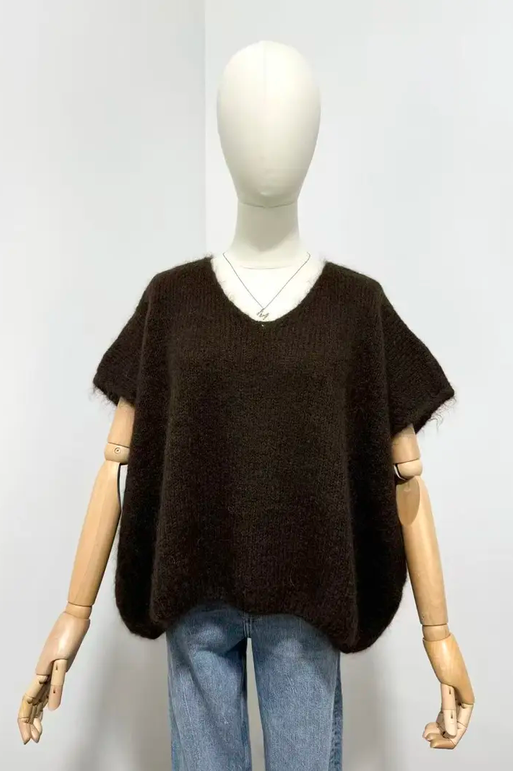 Mohair 40% Väst, Brun