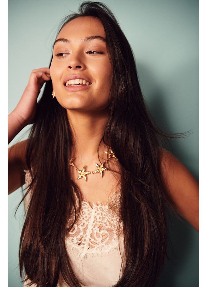Starfish Halsband, Guld