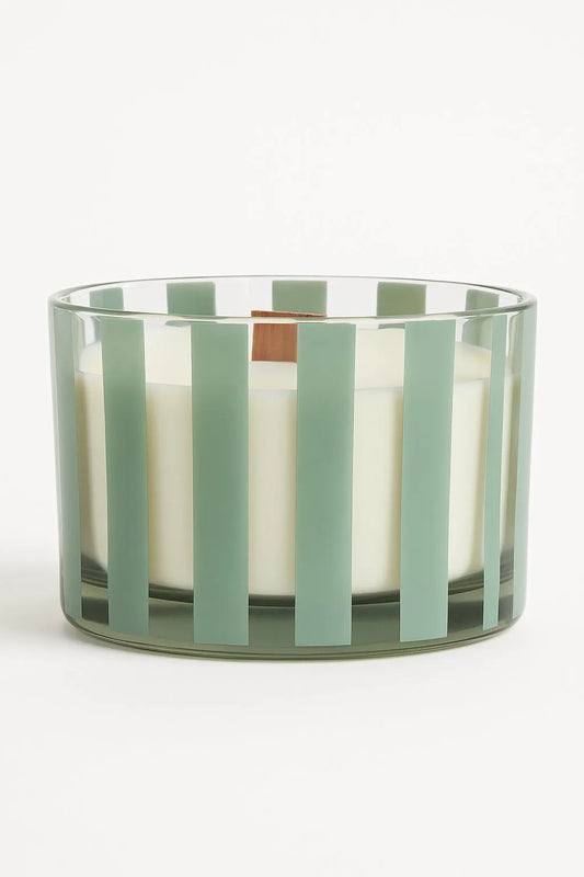 Randigt Glasljus Grön Pistage