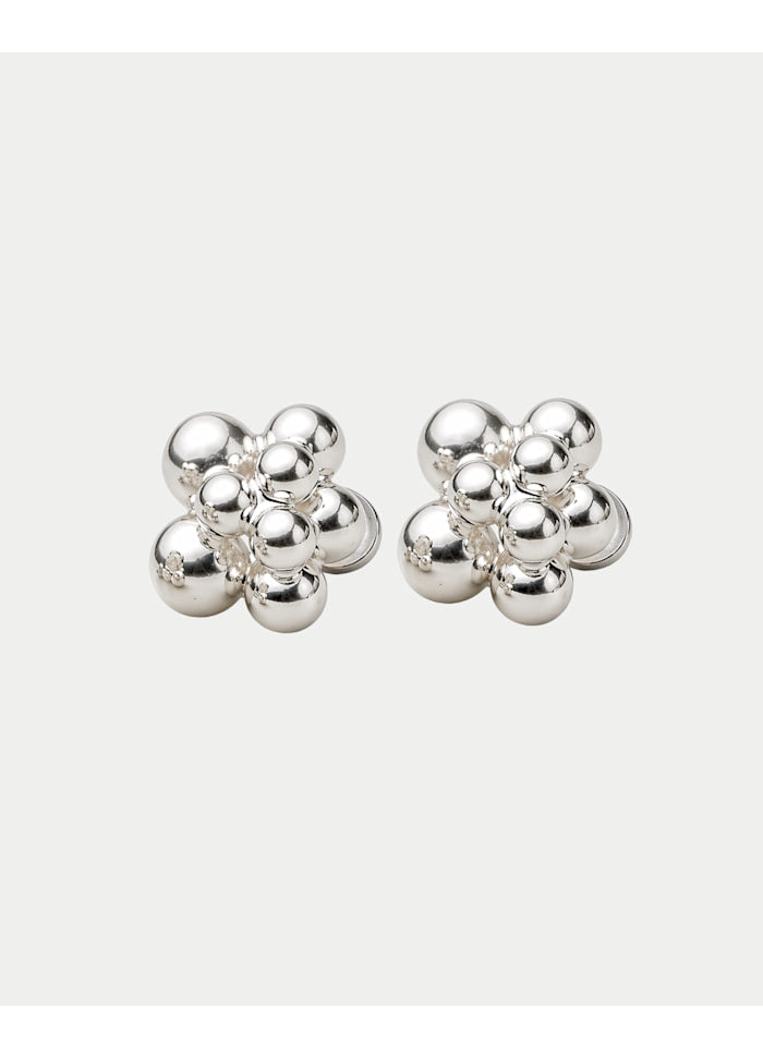 Bead Multi örhängen, Silver