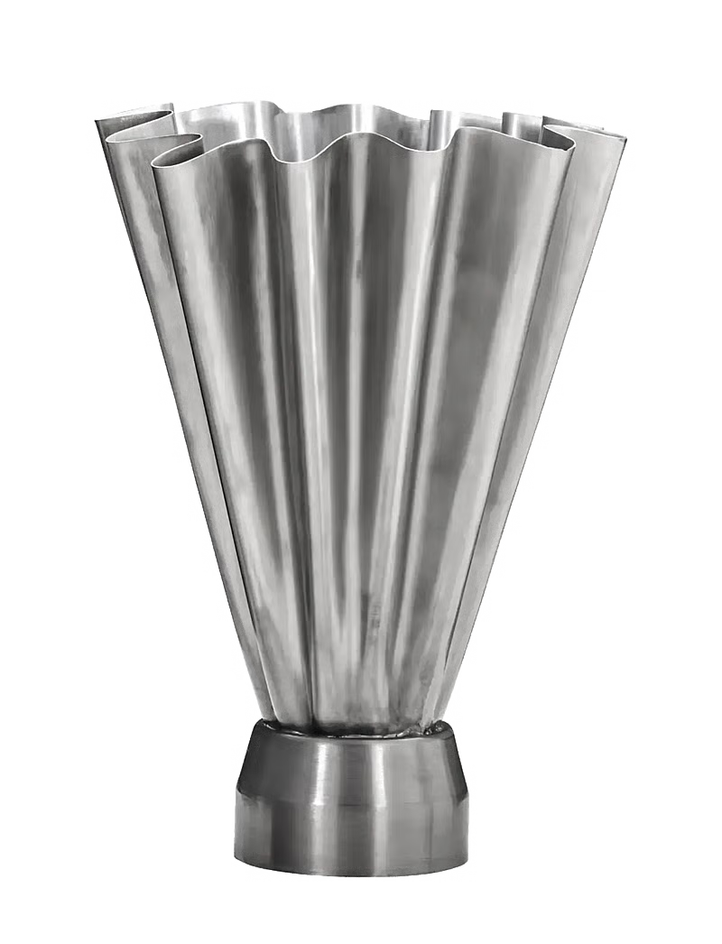 HouseDoctor Flood Vas Hög, Brushed silver