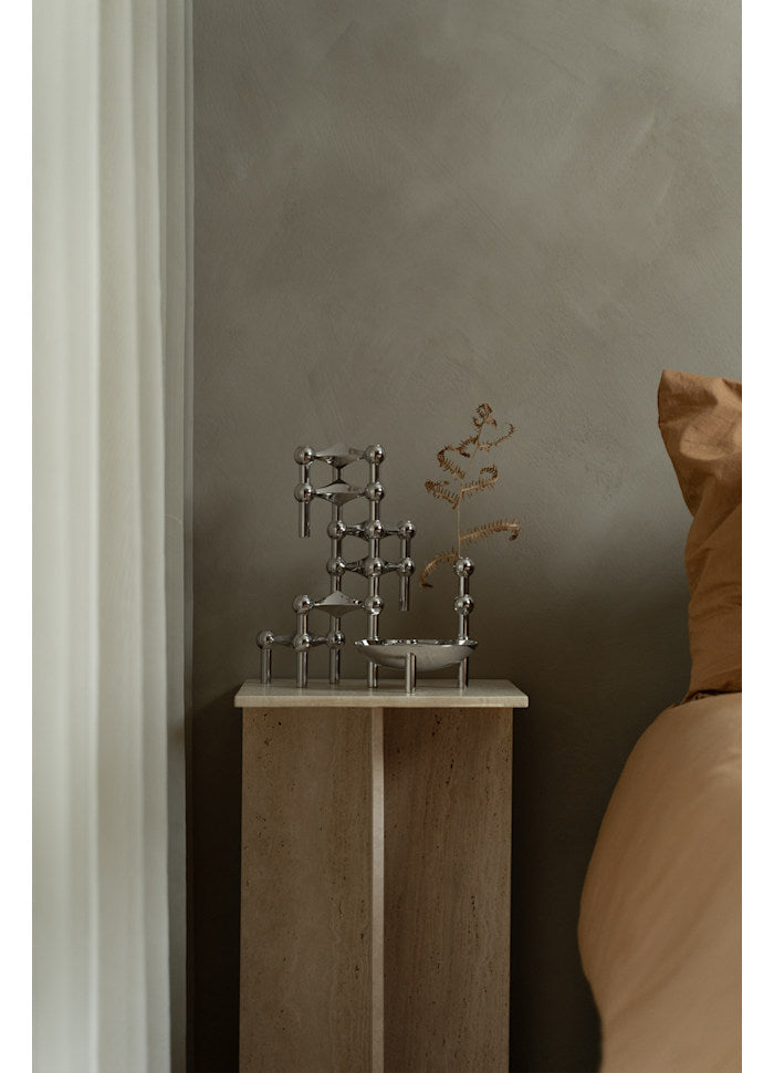 STOFF 3-set ljusstake, Krom