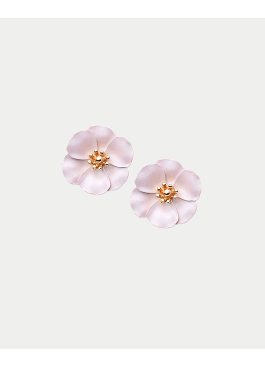 Flower CLIP-ON Örhängen, Rosa