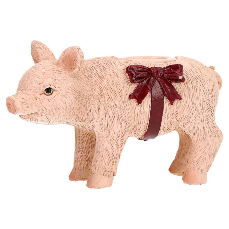 Ljusstake Gris Rosa/Röd