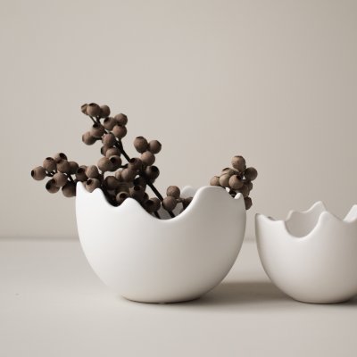 Happy Easter, Stor skål, Vit