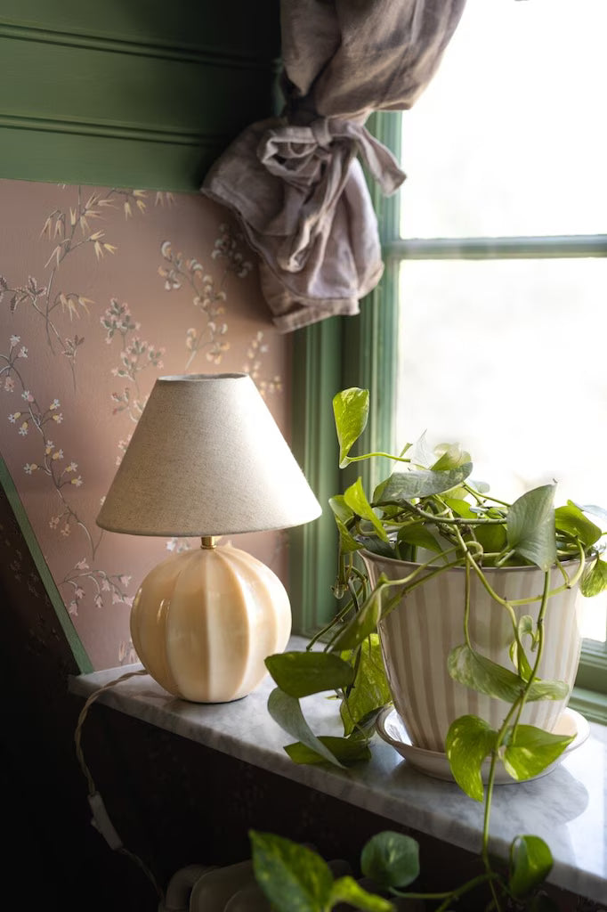 Kruka Miriam, Randig Beige, 22 cm