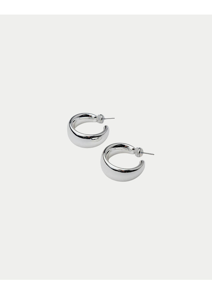 Hoops M, Örhängen, Silver