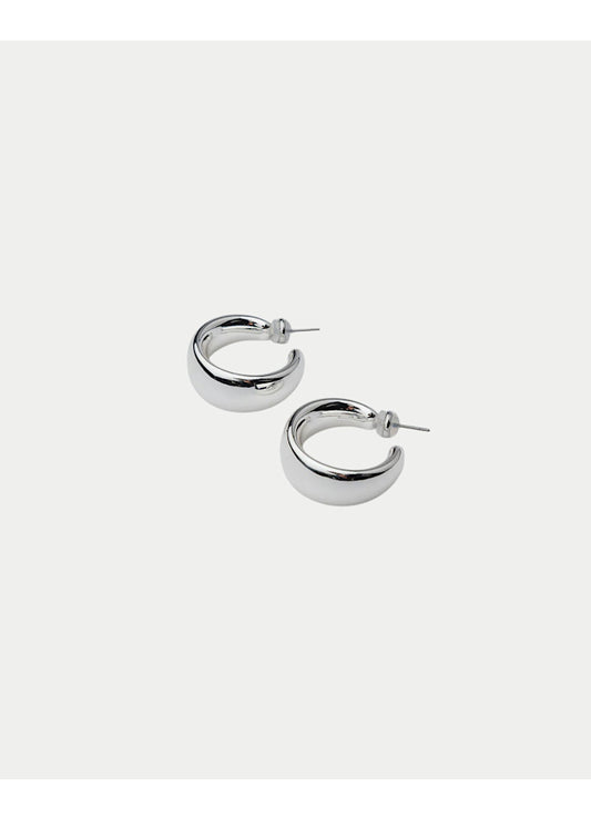 Hoops M, Örhängen, Silver